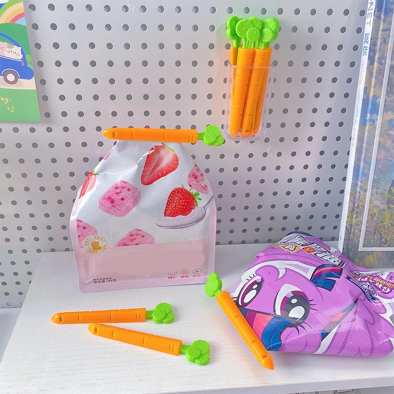 🔥台灣現貨🔥封口夾 紅蘿蔔造型密封封口夾 保鮮封袋夾 食物保鮮夾 封袋夾 防潮夾 食品保鮮夾-細節圖5