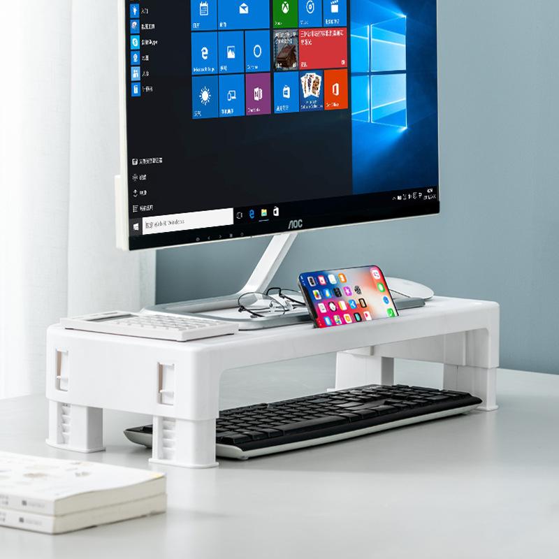 🔥台灣現貨🔥螢幕架 可調節螢幕架 桌面電腦架 螢幕架增高架 螢幕收納架 桌上架 增高架 鍵盤架 桌上收納 書架 鍵盤架-細節圖8