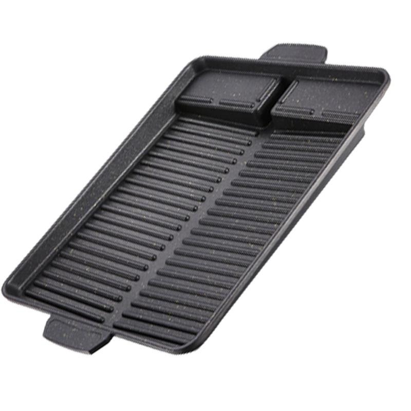 🔥台灣現貨🔥烤肉盤 麥飯石烤肉盤 韓式烤盤 多功能烤盤 瀝油烤盤 烤肉烤盤 烤肉 烤盤-細節圖4