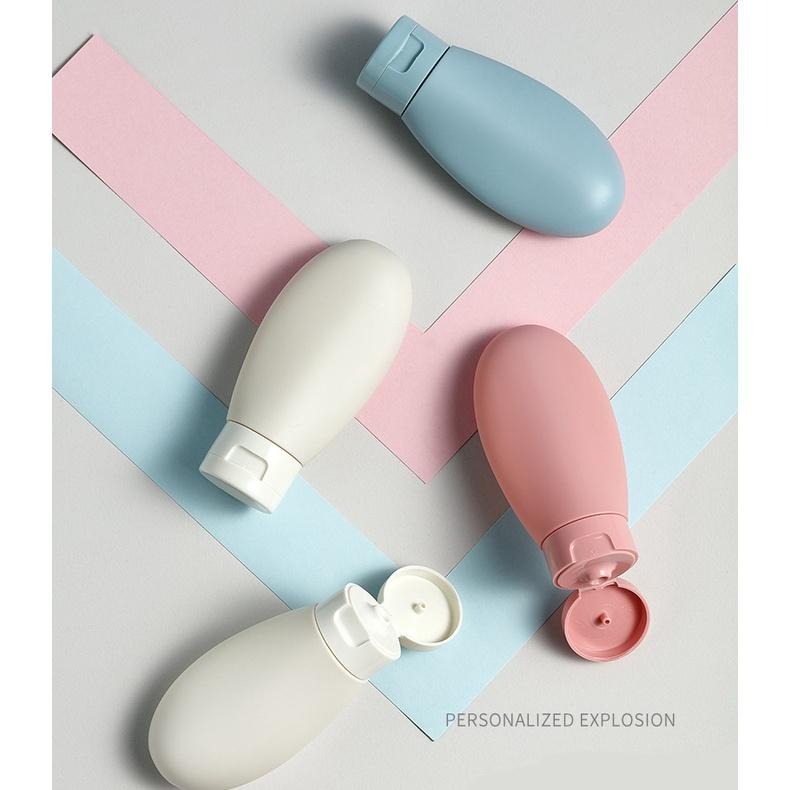 🔥台灣現貨🔥矽膠分裝瓶 60ML 3入組合 旅行分裝瓶 護手霜 擠壓瓶 軟管旅行分裝瓶 分裝瓶 擠壓瓶 乳液瓶-細節圖5