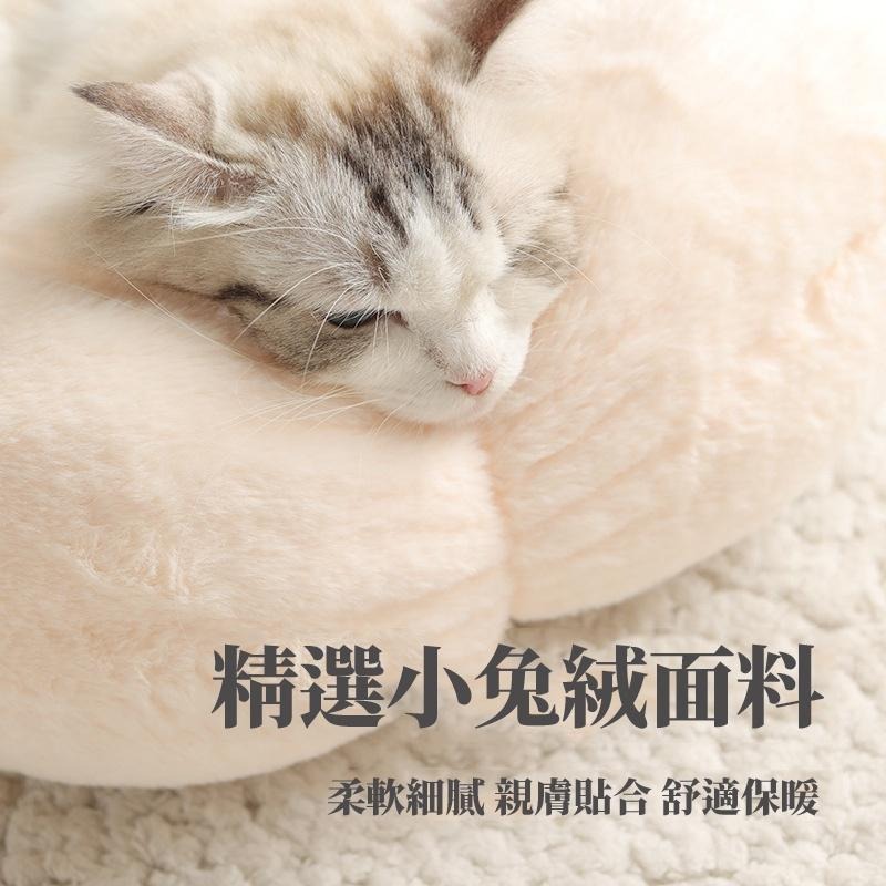 🔥台灣現貨🔥寵物窩 花朵寵物 絨毛窩 貓窩 狗窩 寵物床 寵物窩 貓睡窩 貓睡床-細節圖2