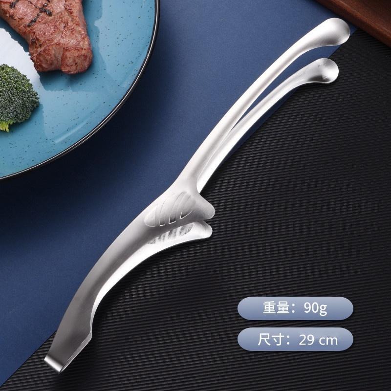 🔥台灣現貨🔥 韓式不銹鋼烤肉夾 燒烤夾 料理夾 食物夾 食品夾 牛角夾 不銹鋼夾 廚房用具 露營夾 304不鏽鋼夾-細節圖5