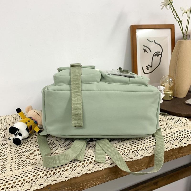 【台灣現貨】後背包 韓版休閒大容量雙肩包 新款書包 大容量 休閒 男/女包 熊熊 背包 學生背包 學生後背包-細節圖4