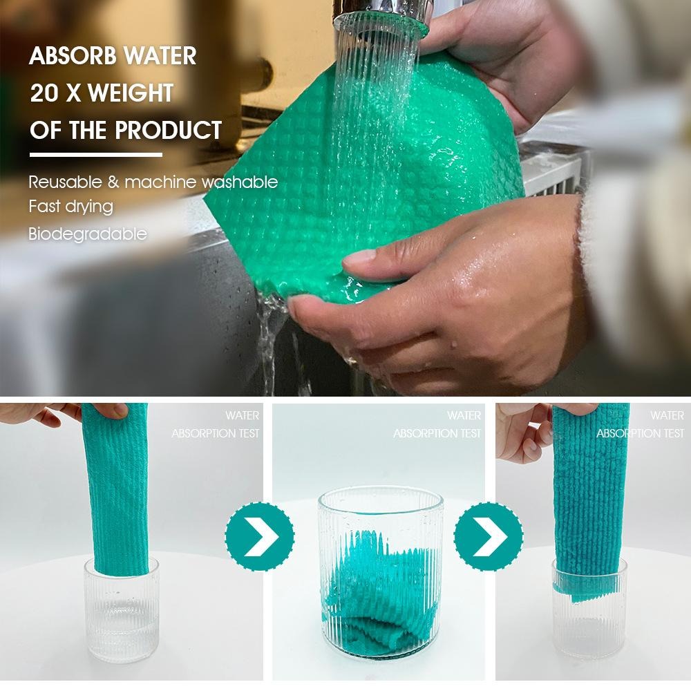 【現貨 免運🔥木漿棉抹布】抹布 洗碗巾 德國木漿棉抹布 抹布 吸水抹布 廚房抹布 洗碗布 清潔布 擦碗巾 無痕抹布 木漿-細節圖5