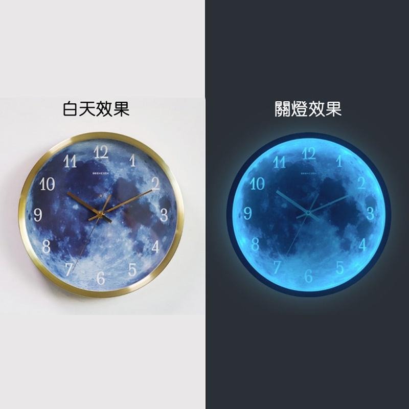 【台灣現貨】掛鐘 時鐘 靜音時鐘 超靜音時鐘 簡約時鐘 客廳時鐘 星球掛鐘-細節圖2