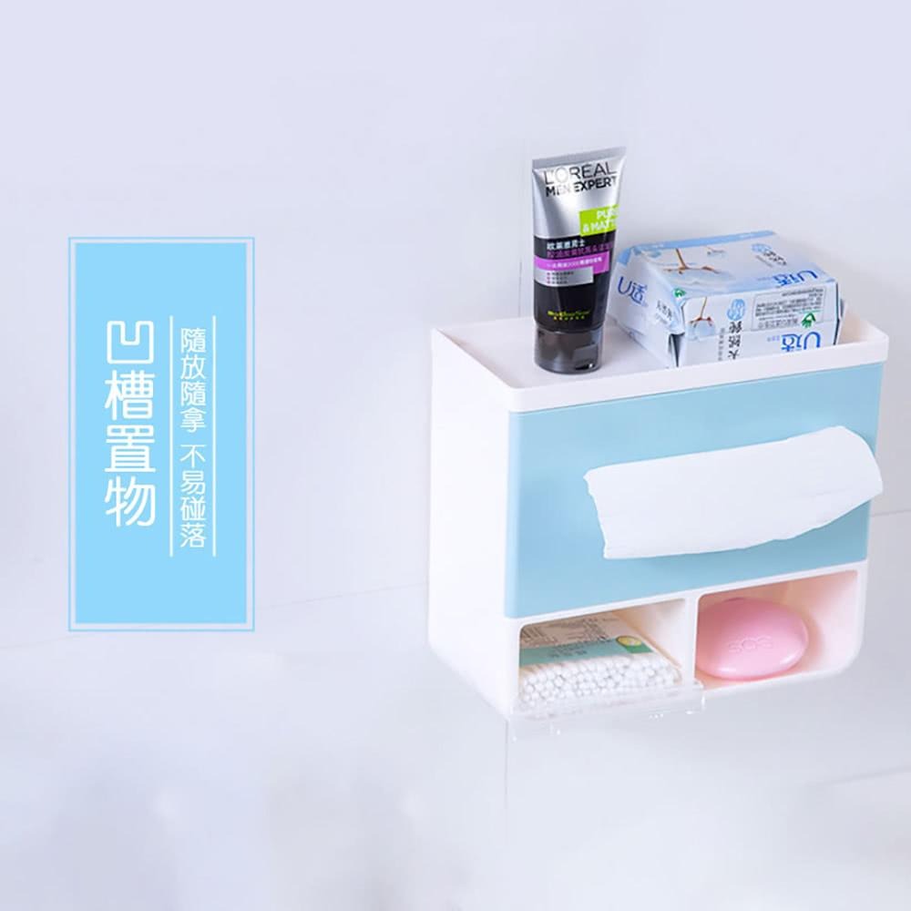 【現貨 免運🔥衛生紙盒】衛生紙收納盒 浴室置物架 防水衛生紙盒防水面紙盒 收納架 紙巾盒 面紙架 紙巾架-細節圖3