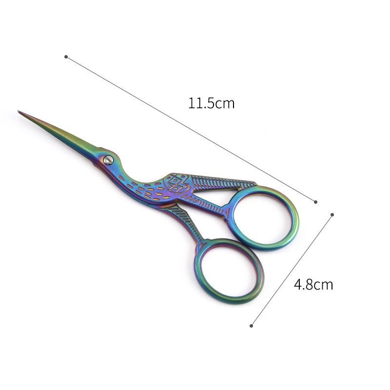 【現貨 免運🔥復古剪刀】剪刀 古典風剪刀 法式剪刀 鶴剪刀 雕花剪刀 手帳剪刀 復古 文青 手帳剪刀 居家小剪刀-細節圖5