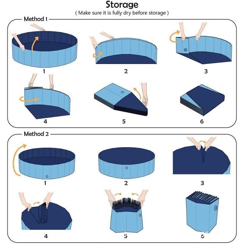 免充氣泳池 寵物折疊泳池 狗狗用品 寵物洗澡神器 寵物球池 寵物泳池 幼犬大型犬洗澡盆 免充氣泳池-細節圖3
