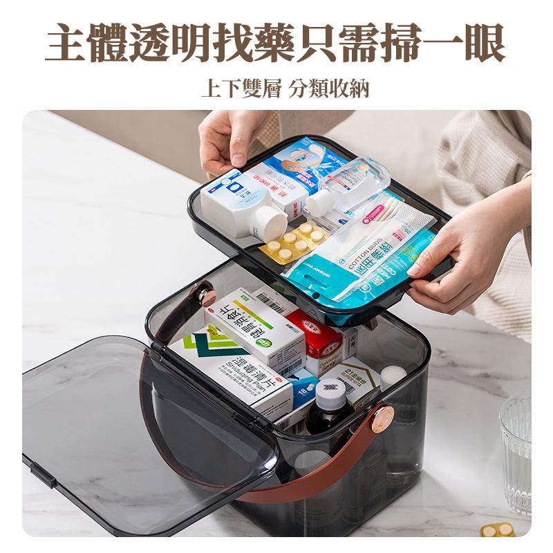 【台灣現貨】醫療箱 醫藥箱 透明醫藥箱 急救箱 藥箱 收納箱 救護車醫藥箱 家用醫藥箱 藥品收納盒 救護箱 醫藥箱收納盒-細節圖3