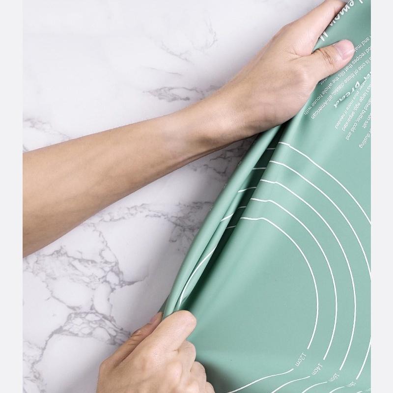 【台灣現貨】揉麵墊 擀麵棍 硅膠莫蘭迪色烘培揉麵墊 食品級 桿麵墊 烘焙墊 帶刻度擀麵墊 烘焙用具 麵包 吐司-細節圖4