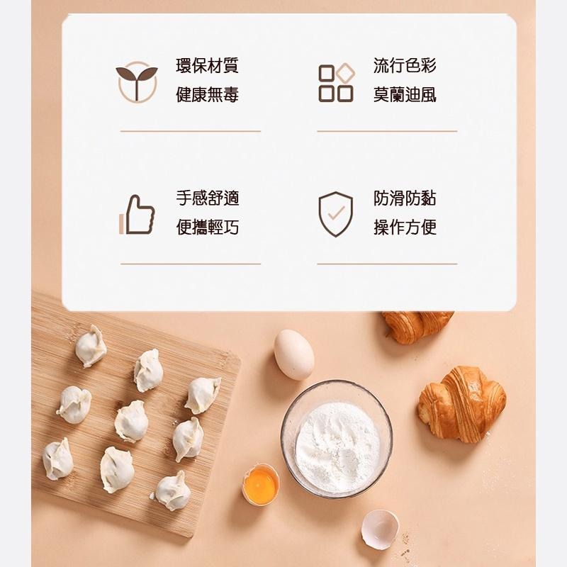 【台灣現貨】揉麵墊 擀麵棍 硅膠莫蘭迪色烘培揉麵墊 食品級 桿麵墊 烘焙墊 帶刻度擀麵墊 烘焙用具 麵包 吐司-細節圖9