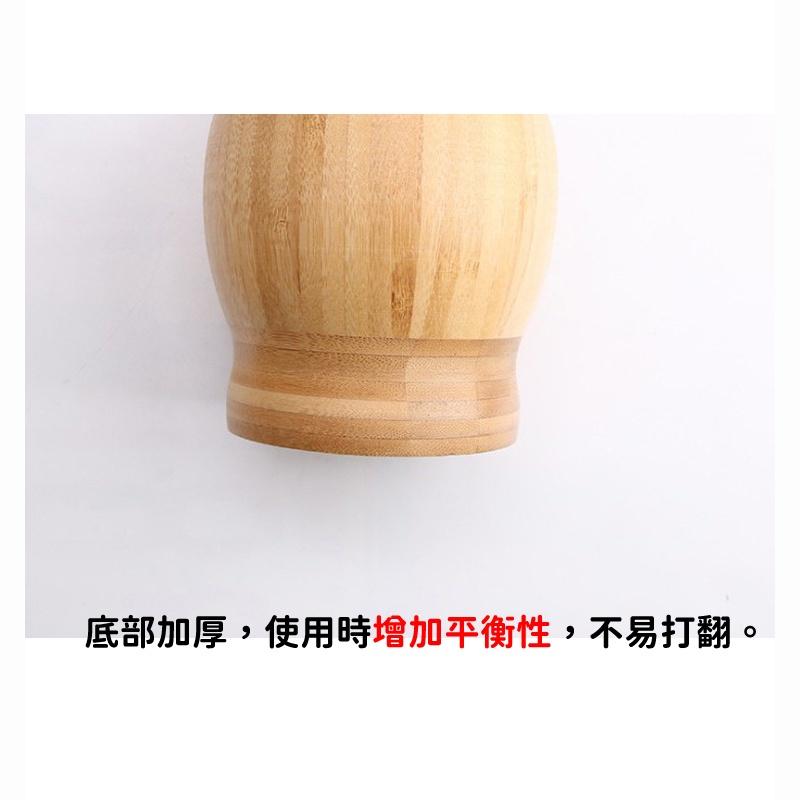 【台灣現貨】搗攪蒜器 蒜神器竹質搗蒜頭器帶蓋 搗藥缽 食材切碎 攪蒜碎機 藥材磨粉搗藥罐 壓蒜研磨器 傳統搗碎罐 搗蒜器-細節圖3