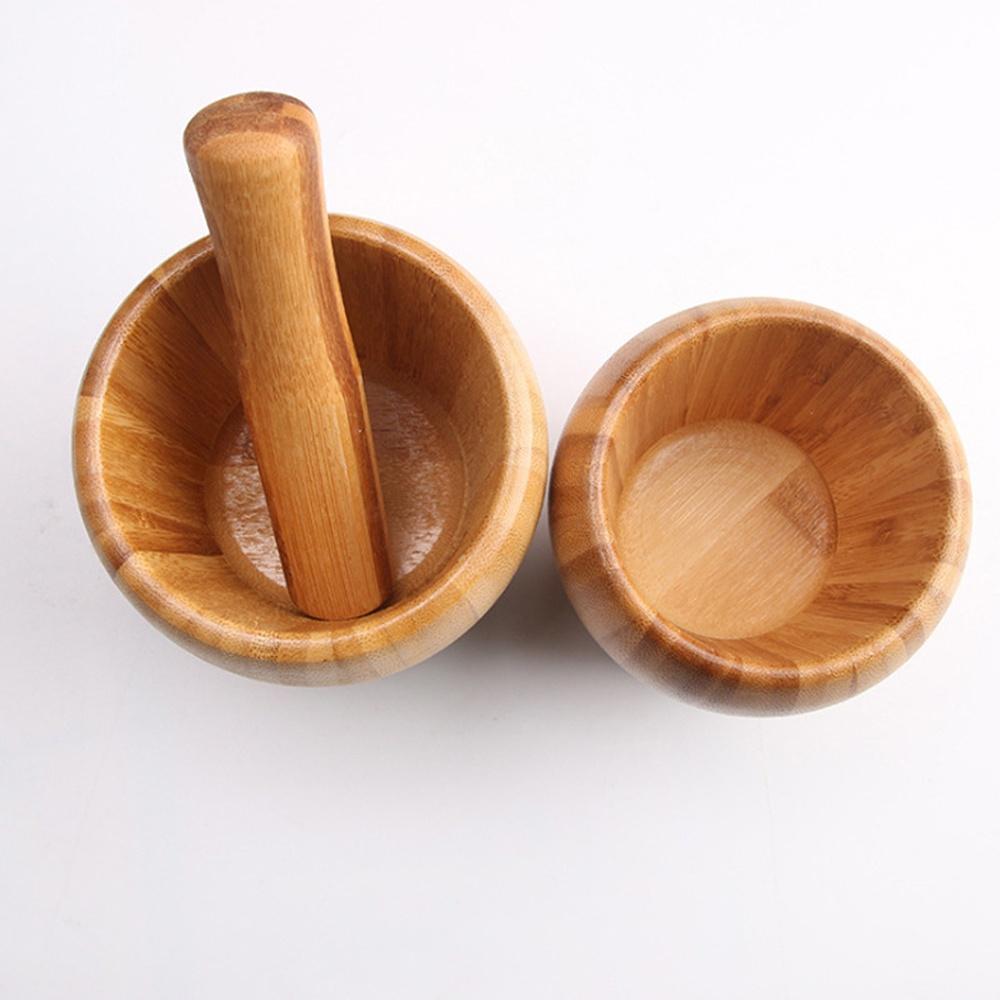 【台灣現貨】搗攪蒜器 蒜神器竹質搗蒜頭器帶蓋 搗藥缽 食材切碎 攪蒜碎機 藥材磨粉搗藥罐 壓蒜研磨器 傳統搗碎罐 搗蒜器-細節圖5