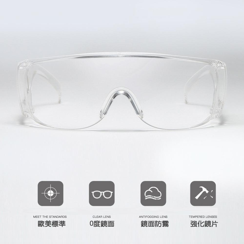 【台灣現貨🔥】防護眼鏡 防護眼罩 防疫面罩 防塵護目鏡 護目 防護鏡 透明護目鏡 安全眼鏡-細節圖6