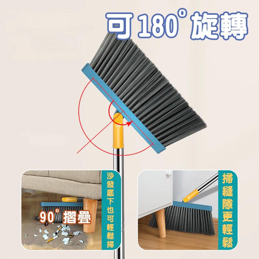 【９９元就免運🔥懶人折疊掃把】直立掃把 站立掃把組 折疊掃把組 清潔 打掃 掃地 家用掃把 畚箕 掃具-細節圖4