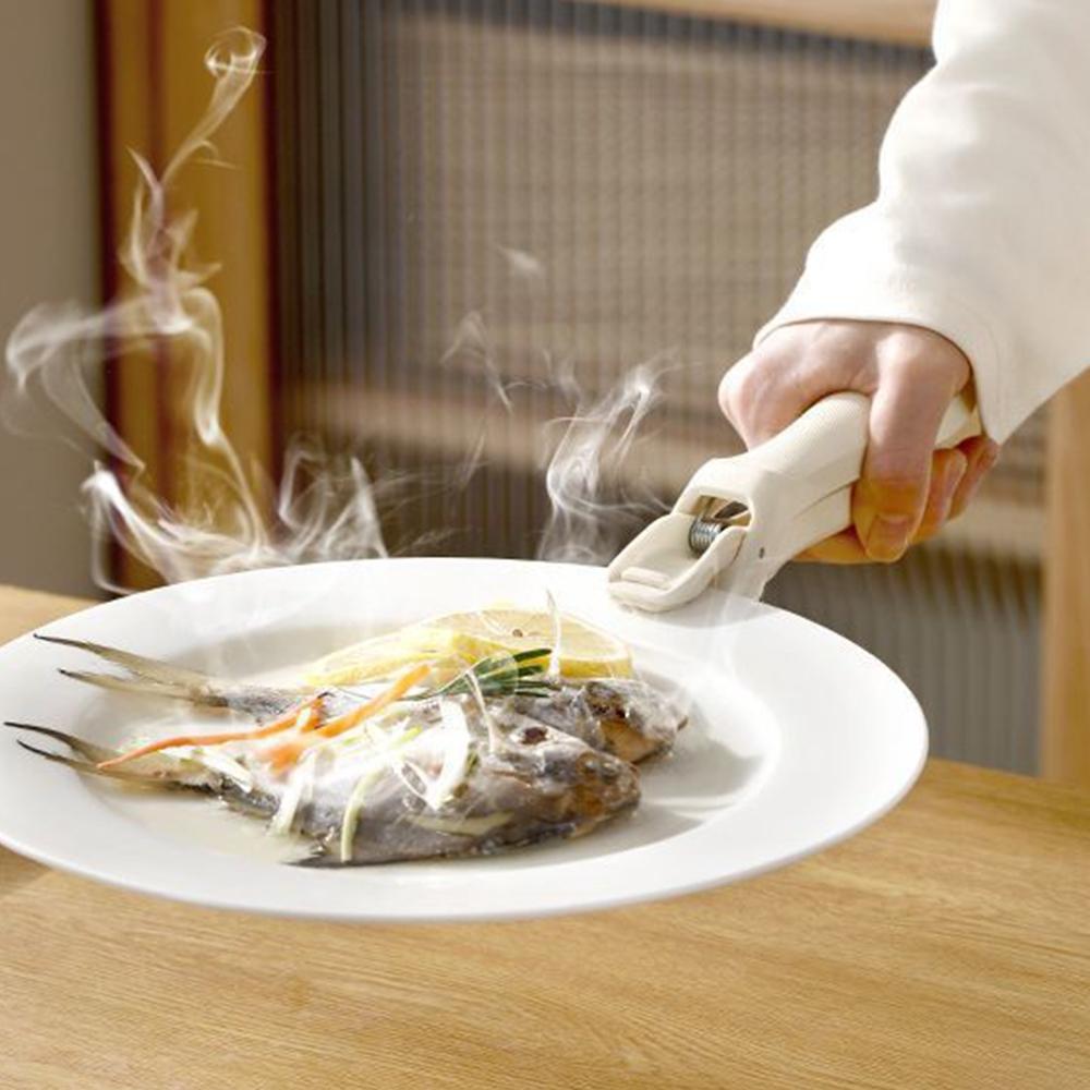 【隔日到貨🔥】防燙取碗夾 防燙夾 廚房餐具 電鍋夾 鍋夾 隔熱夾 取盤器 夾盤器 不銹鋼防燙夾-細節圖9