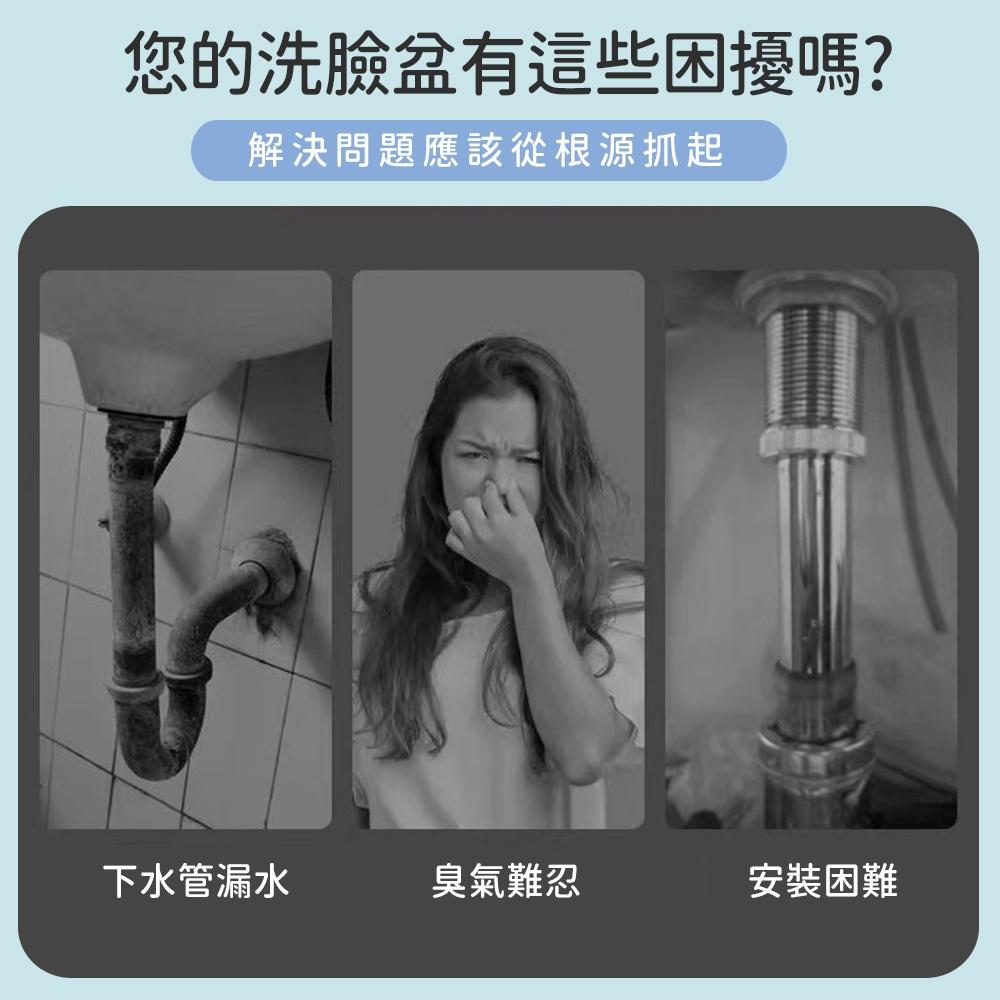 【現貨 免運🔥防臭下水管】透明視窗下水軟管 排水管 面盆下水器伸縮軟管 洗臉台 洗手台 水管 防臭-細節圖2