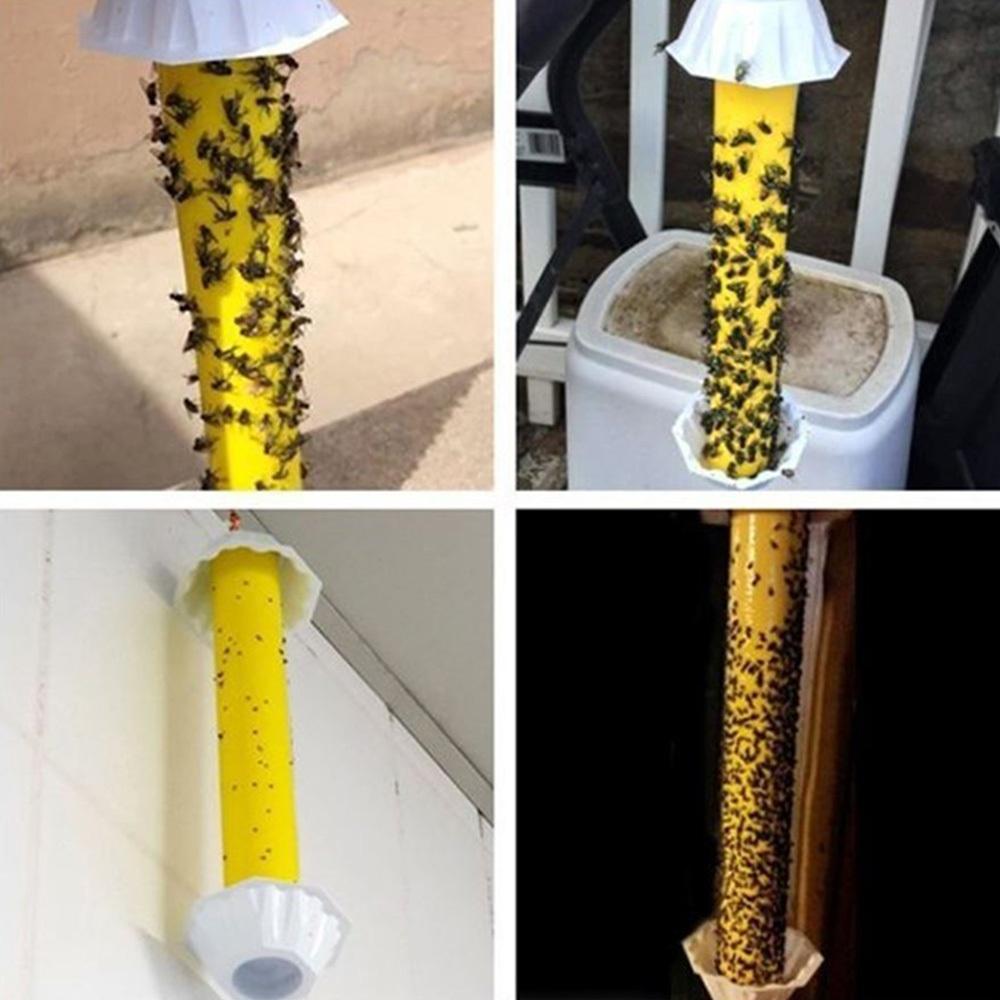 【台灣現貨🔥】捕蠅器 直立式 捕蠅棒 捕蒼蠅 高效捕蠅器 滅蠅器 昆蟲誘黏膠 果蠅 蒼蠅 黏蠅板 抓蒼蠅-細節圖4