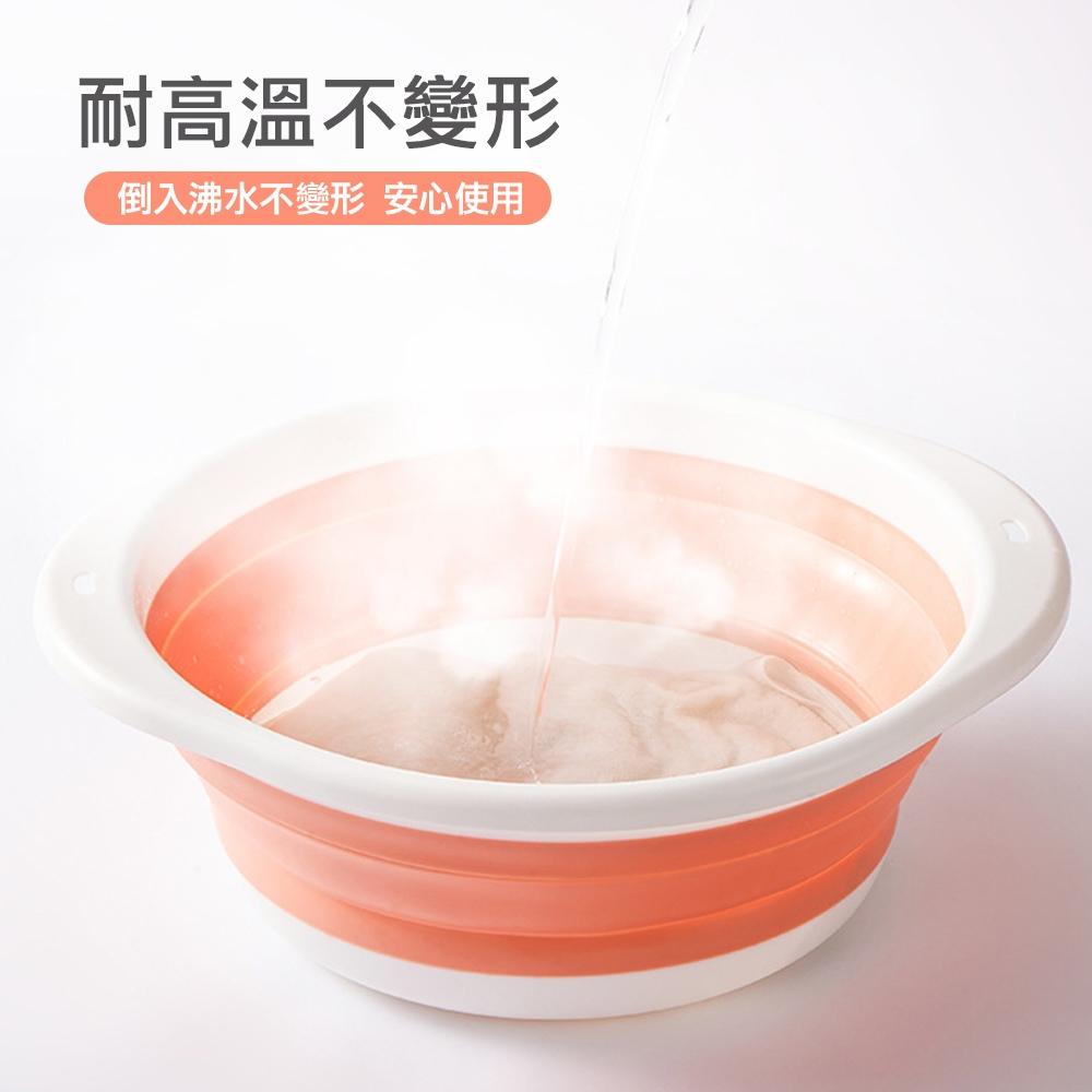 🔥台灣現貨🔥摺疊洗臉盆 矽膠盆 折疊盆子 伸縮水盆 泡腳桶 折疊水桶 臉盆 伸縮折疊 摺疊臉盆 折疊水盆 洗衣盆 洗臉盆-細節圖6