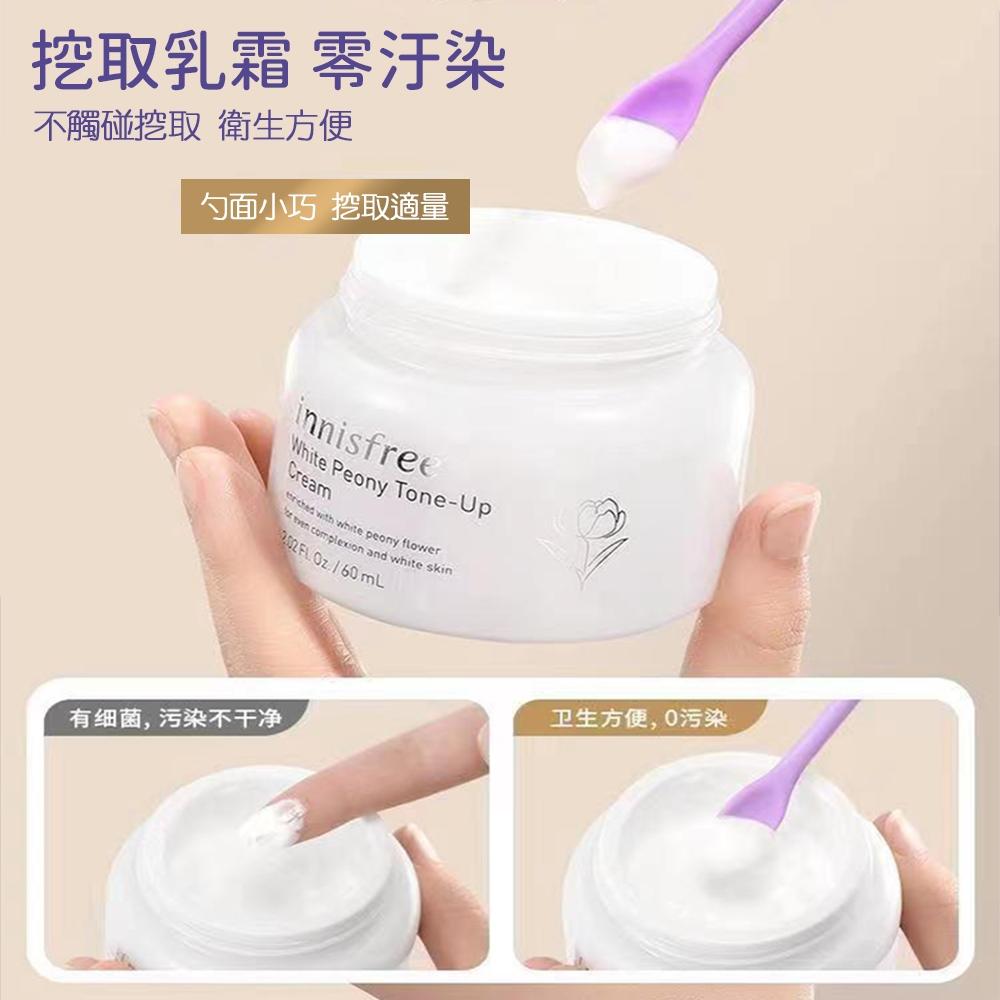【台灣現貨🔥】矽膠雙頭刮勺 挖取棒 矽膠 挖勺 分裝 粉底液分裝勺 眼霜勺 挖匙 硅膠挖勺-細節圖4