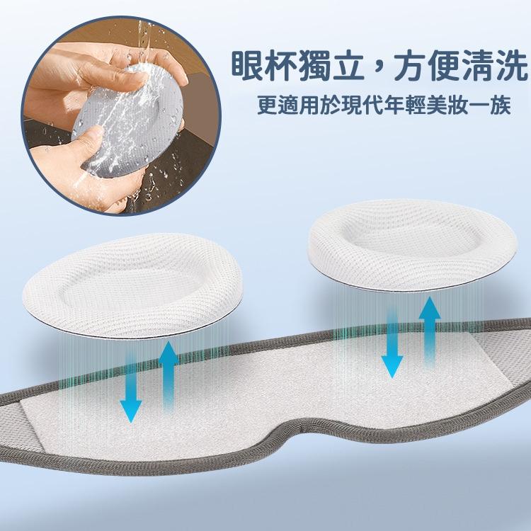 【台灣現貨🔥】眼罩 可調節3D眼罩 透氣舒適 眼罩 立體3D眼罩 雙面眼罩 涼感眼罩 舒眠眼罩 舒壓按摩眼罩 睡眠眼罩-細節圖2
