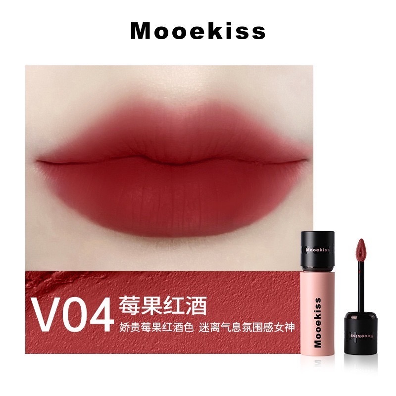 Mooekiss木柯詩 唇泥 絨霧太空泥秋冬霧面啞光唇釉口紅 新品柔霧不沾杯-規格圖5