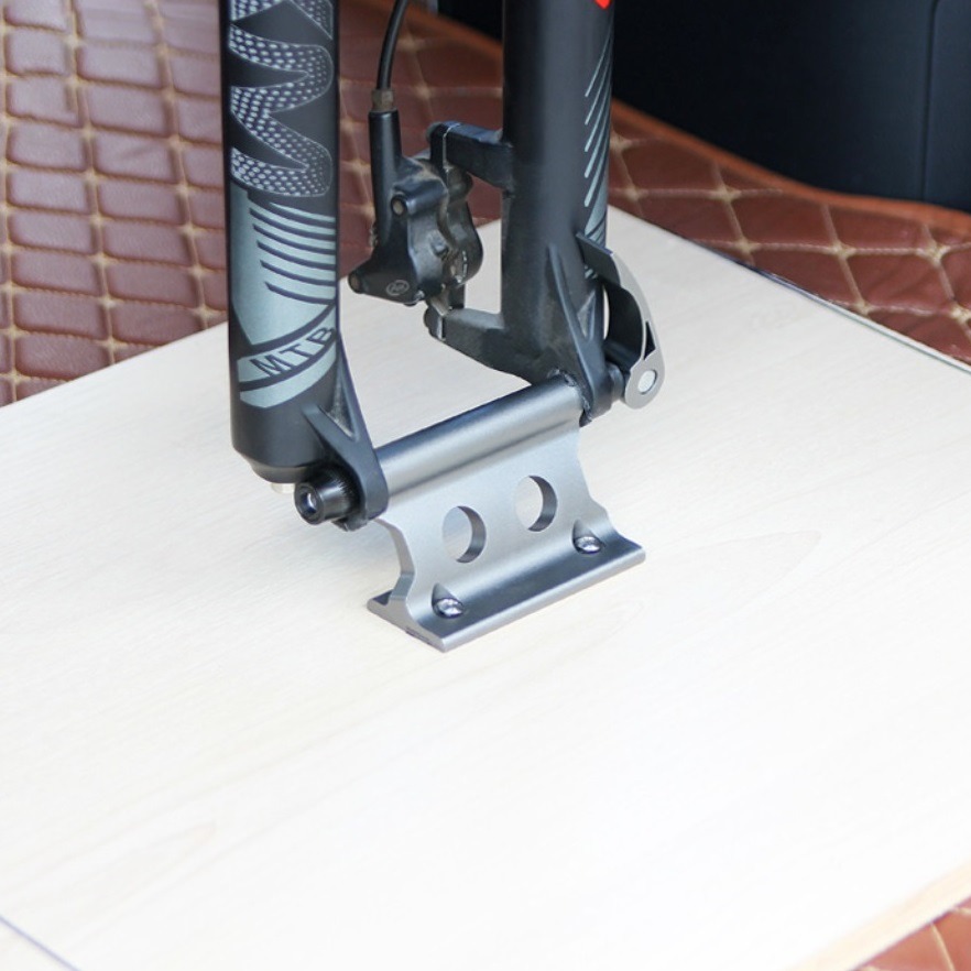 DG 汽車用自行車前叉固定器 汽車用快拆貫通軸固定座 自行車前叉快拆固定夾 自行車室內固定架 汽車用自單車固定架-細節圖9