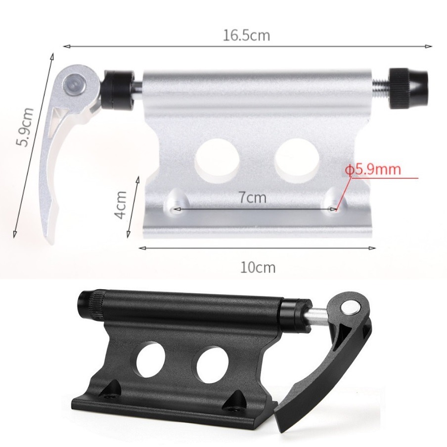 DG 汽車用自行車前叉固定器 汽車用快拆貫通軸固定座 自行車前叉快拆固定夾 自行車室內固定架 汽車用自單車固定架-細節圖11