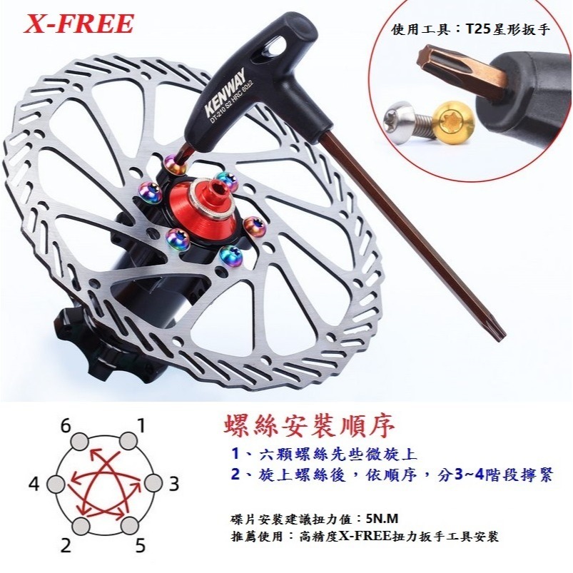 100顆出售 M5*9mm 自行車碟盤螺絲 碟剎盤固定螺絲 高硬碟煞盤螺絲 腳踏車碟盤安裝螺絲 碟煞盤螺絲 碟盤鎖固螺絲-細節圖8