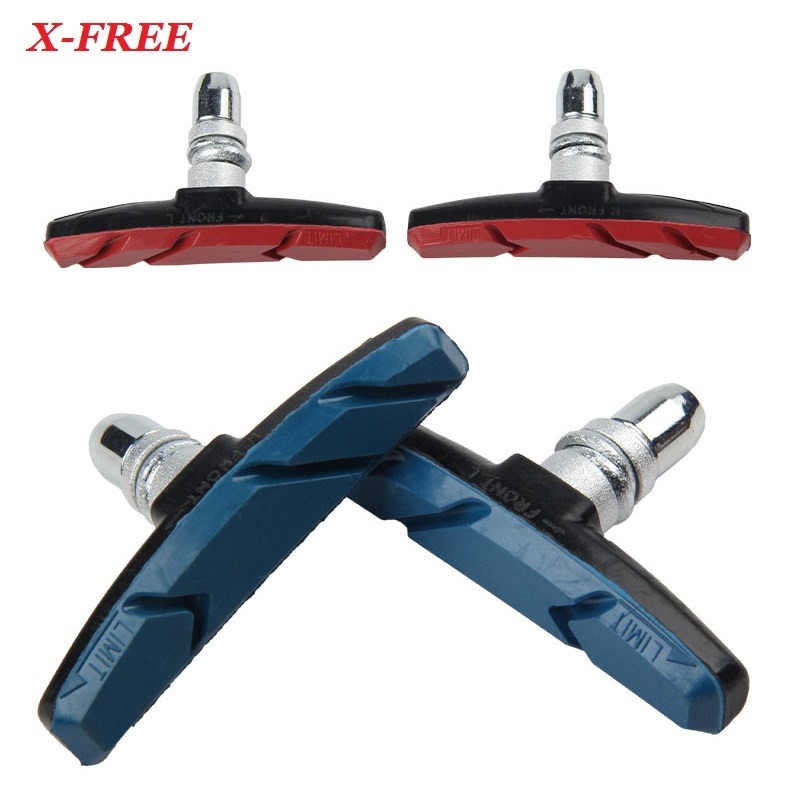 三色V夾煞車皮 1包兩顆裝 V煞皮 V型煞車皮 登山車煞皮 V夾剎車皮 V型夾剎車 靜音耐磨無聲款 自行車V剎車皮-細節圖9