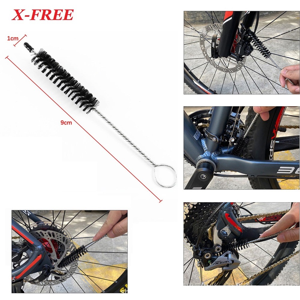 DG 八件組尼龍清潔刷套組 自行車洗鏈器 飛輪刷 腳踏車大盤刷 花鼓刷 機車外胎刷 輪框毛刷 機車洗鏈刷 鏈條毛刷 刷子-細節圖5