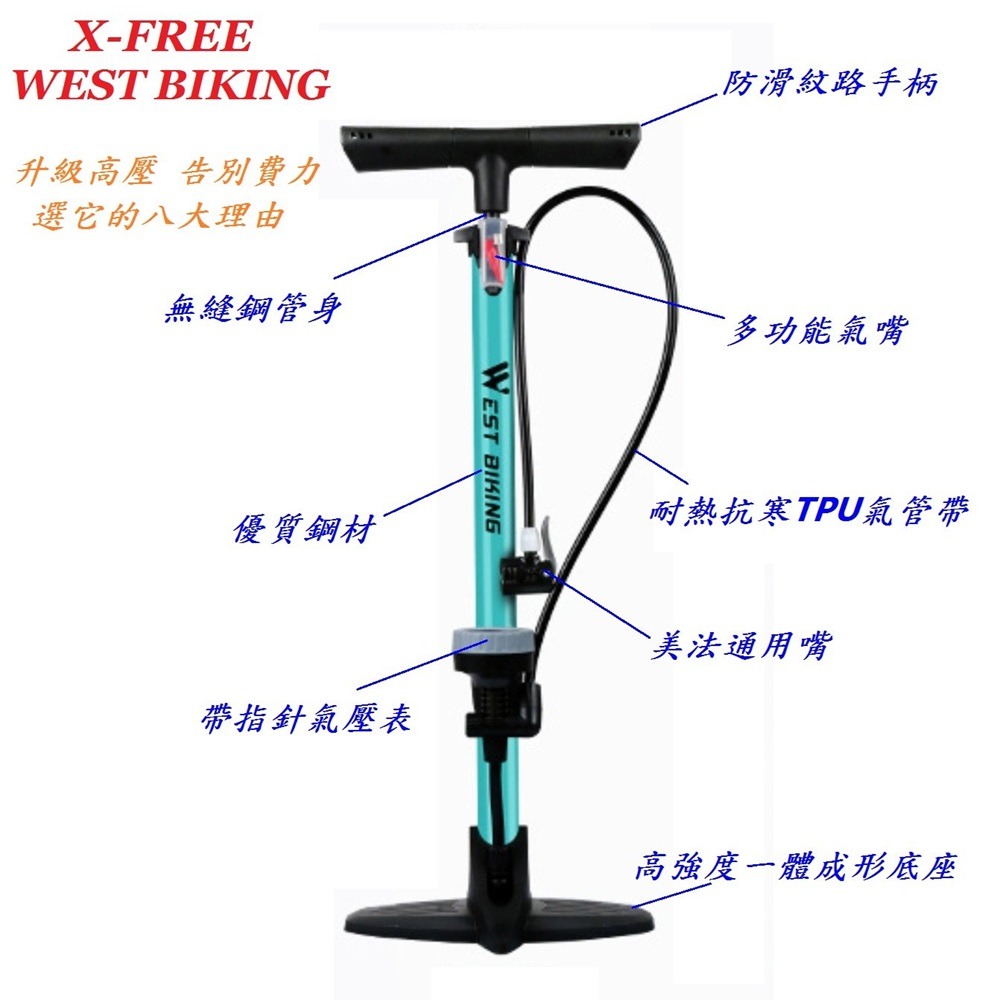 DG 160PSI直立式高壓打氣筒 11BAR落地式打氣筒 自行車打氣桶 汽車打氣機 籃球打氣桶 機車充氣泵 公路車打氣-細節圖3