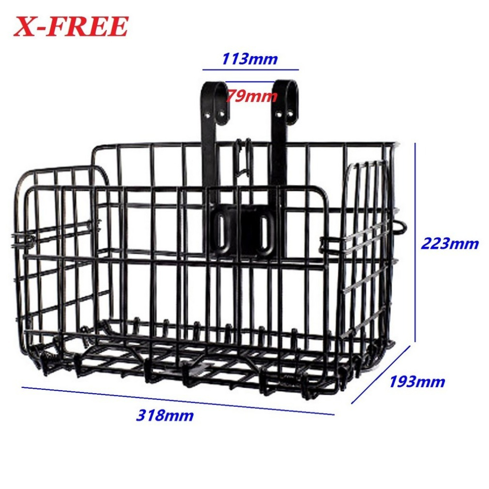 DG 1.3公斤加粗款折疊車籃 耐重款折疊菜籃 自行車吊籃 腳踏車籃子 前籃 籃子 菜籃 車籃 寵物籃 置物籃 購物籃-細節圖6