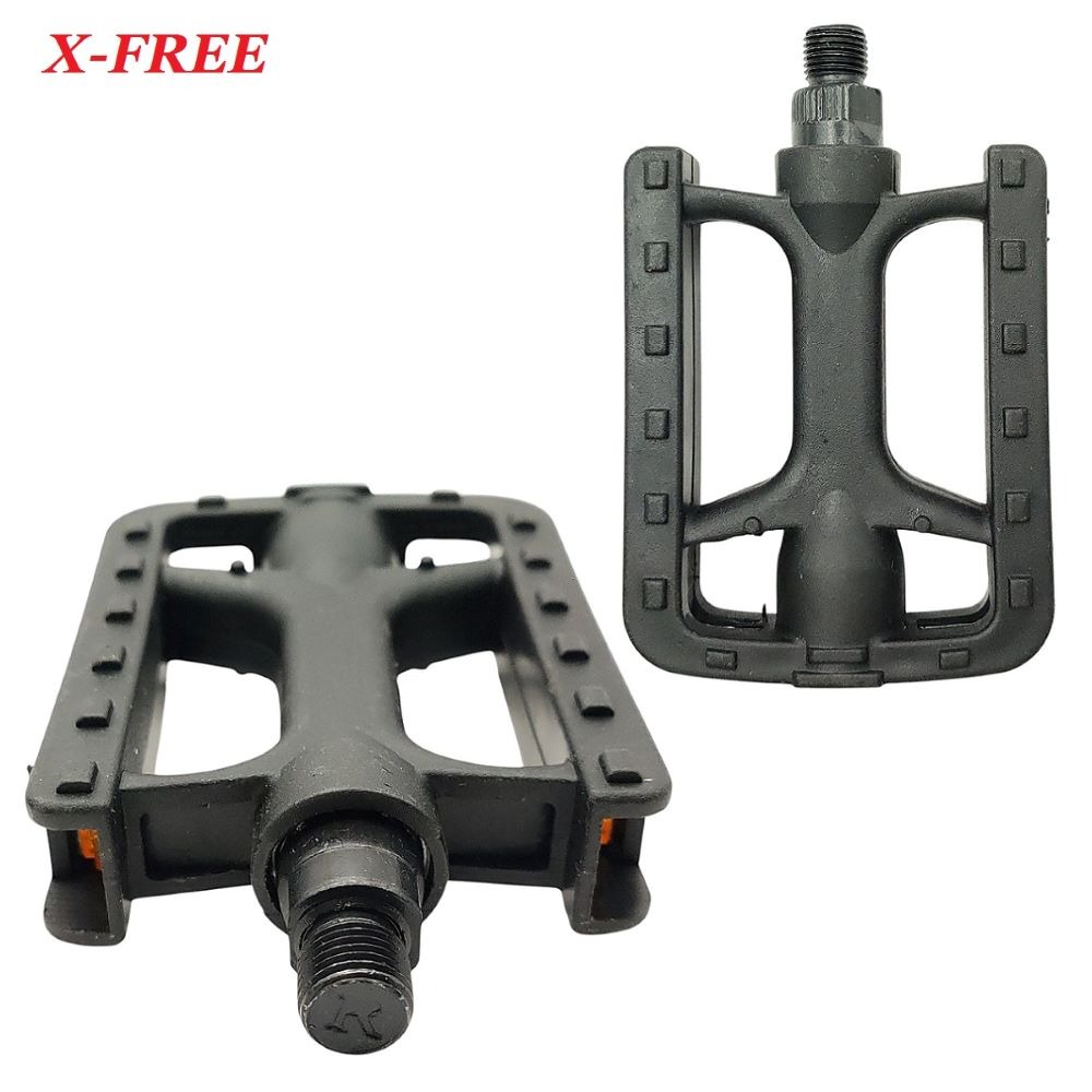 DG 自行車腳踏板 腳踏車全軸透心雙珠塑膠踏板 雙側邊反光片 通勤車變速車腳踏板 軸徑14.2mm 12.5mm 腳踏板-細節圖9