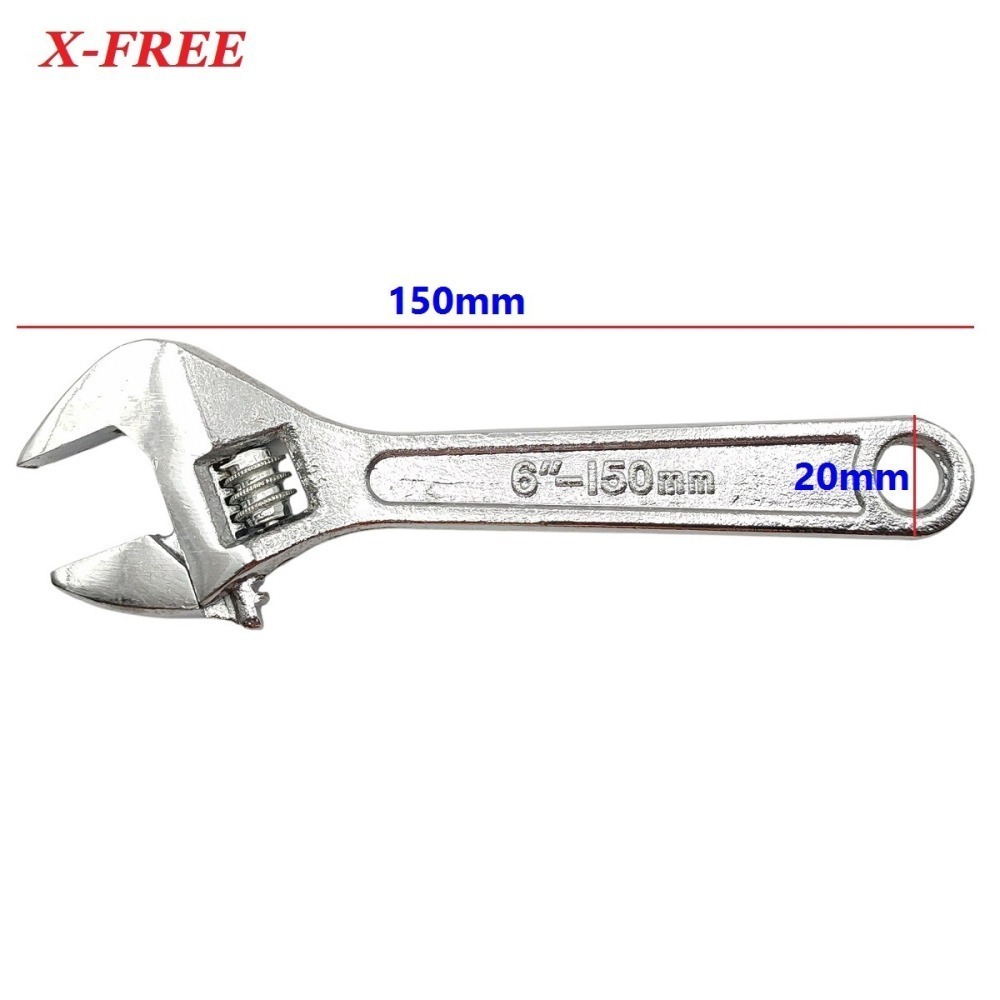 6＂活動扳手150mm 鍛造鋼 6吋活動板手 開口扳手 開口板手 螺絲扳手 螺絲板手 扳手 板手 六角扳手 六角板手-細節圖5