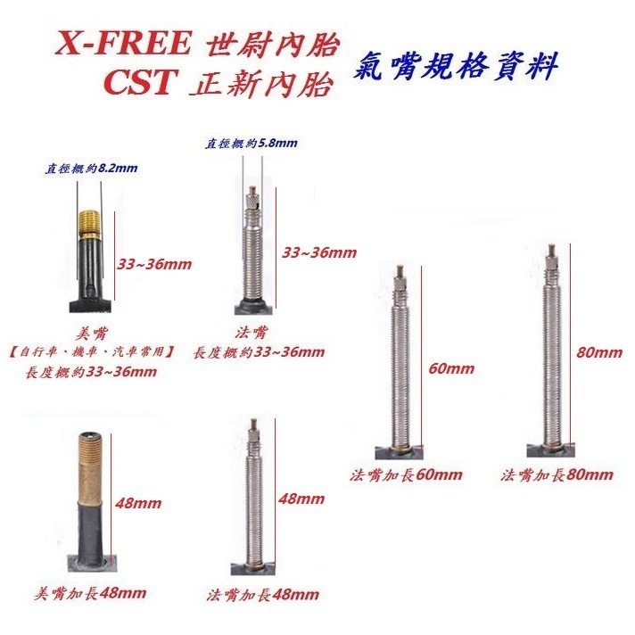 DG 正新CST 22X1.75 正新輪胎 C727 22*1.75 自行車外胎 腳踏車外胎 美式內胎 法式內胎-細節圖9
