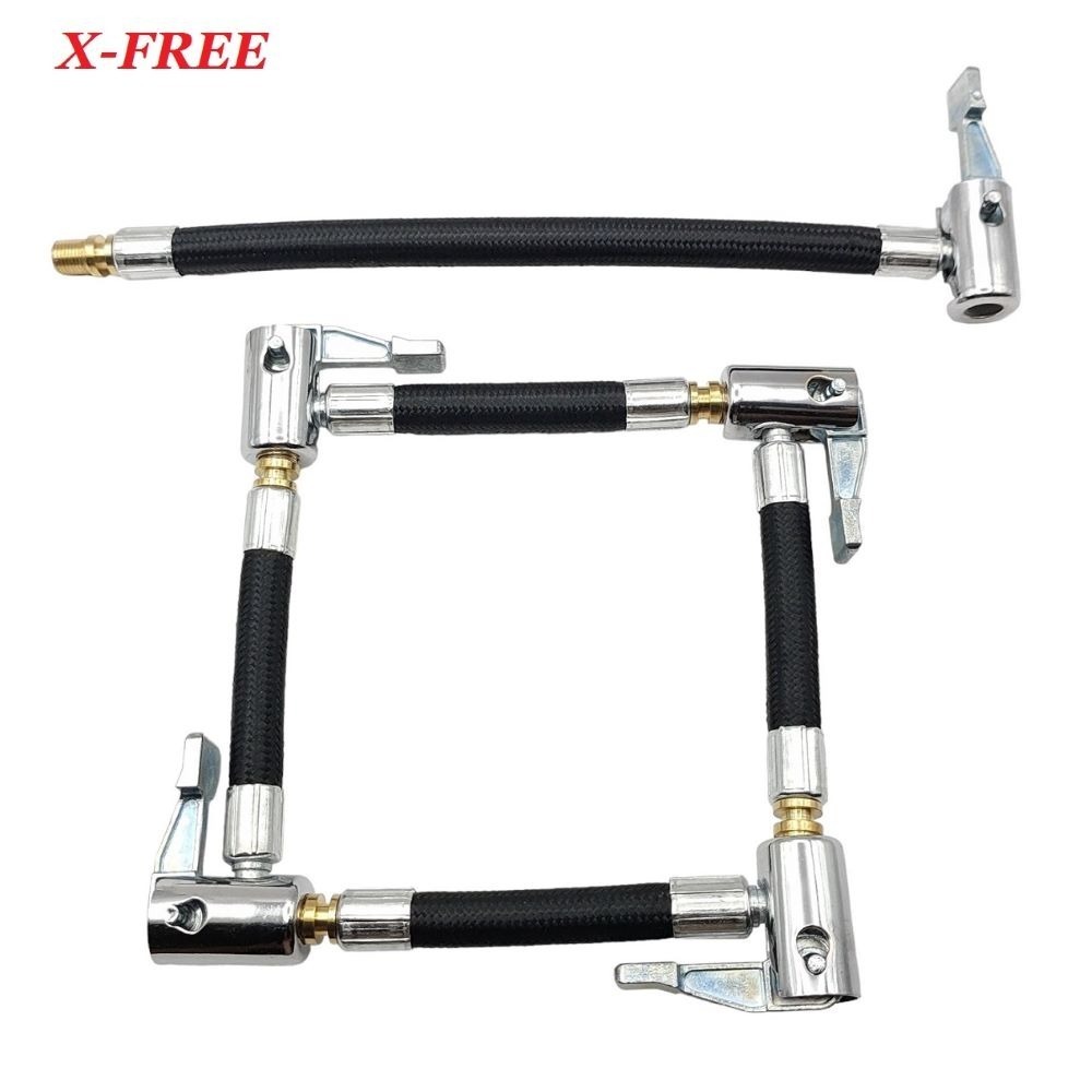 DG 美式氣嘴專用連接軟管 隨車打氣筒 延伸管 充氣軟管 快速充氣 接頭打氣管 打氣筒 打氣軟管 美式延長管 美式風管-細節圖2