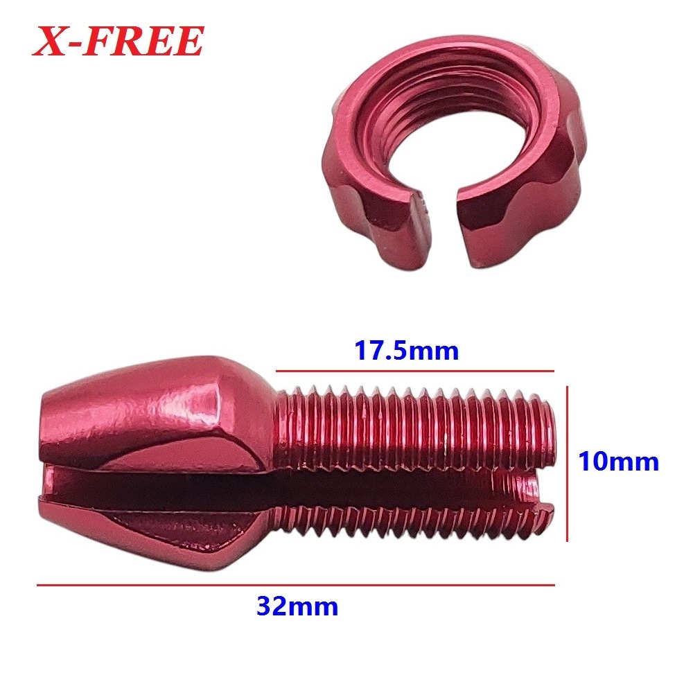 DG 自行車煞車手把 M10鋁合金調整螺絲 10mm螺牙剎車把手調螺 剎車線鬆緊調整螺絲 煞車內線鬆緊調整器 調整螺絲-細節圖7