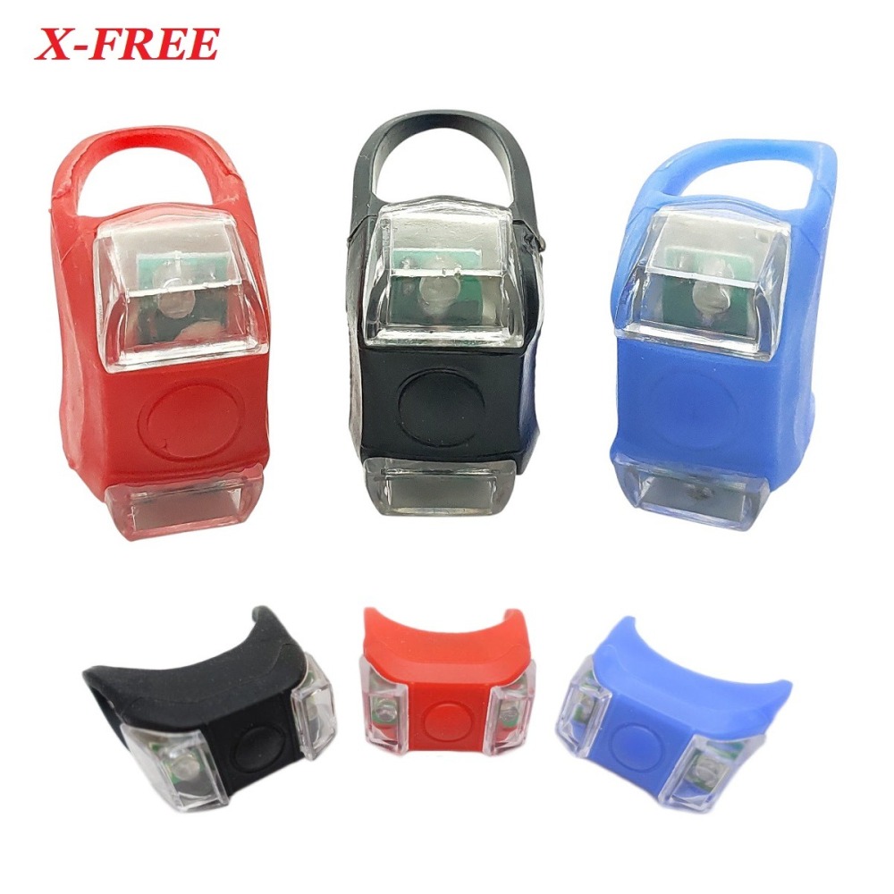 DG 附高容量2032電池 X-FREE青蛙燈 單車後燈 自行車矽膠燈 警示燈 遛狗燈 營繩燈 腳踏車尾燈 腳踏車前燈-細節圖10