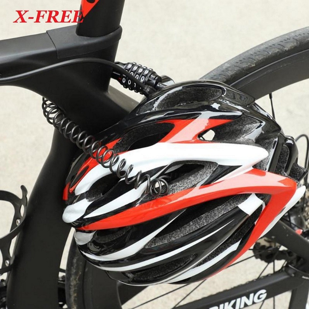 DG 自行車四碼密碼鎖 安全帽密碼鎖 頭盔4位安全鎖 機車電動車防盜鎖 鋼絲鎖 腳踏車鎖 單車鎖 自行車大鎖 鋼纜車鎖-細節圖5