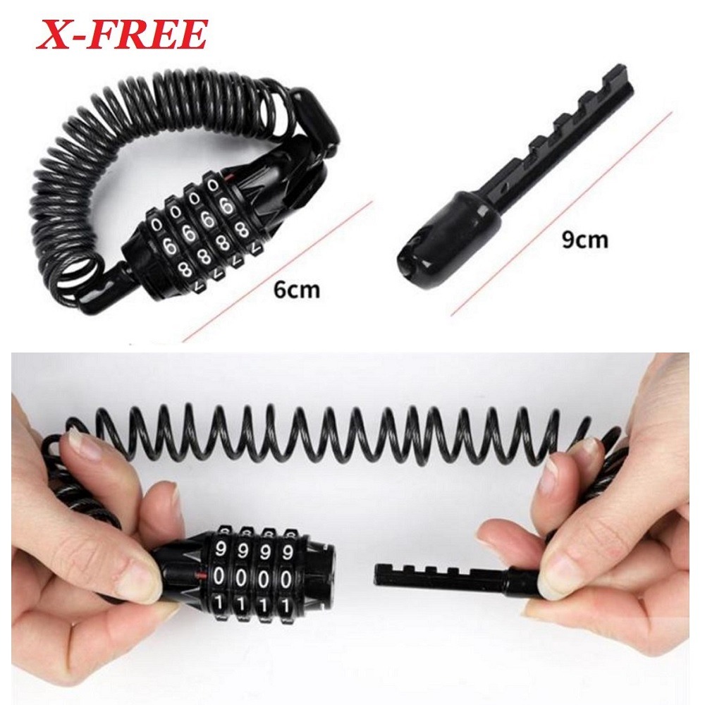 DG 自行車四碼密碼鎖 安全帽密碼鎖 頭盔4位安全鎖 機車電動車防盜鎖 鋼絲鎖 腳踏車鎖 單車鎖 自行車大鎖 鋼纜車鎖-細節圖8