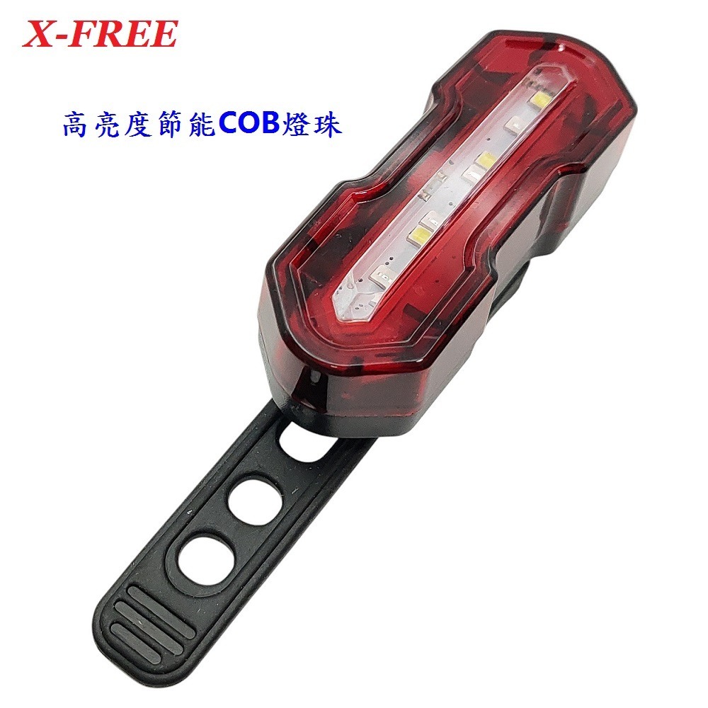 DG 火焰紅白光雙色警示燈 爆閃警示燈 火焰燈 USB充電自行車尾燈 單車後燈 騎行夜騎超長續航 定位燈LED車燈手電筒-細節圖7