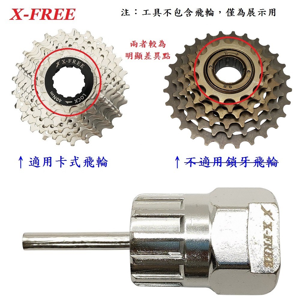 DG 卡式飛輪拆卸套筒 X-FREE卡式飛輪套筒 卡式飛輪套筒 飛輪套筒拆裝工具 飛輪板手 飛輪鎖環 飛輪扳手 卡式飛輪-細節圖7