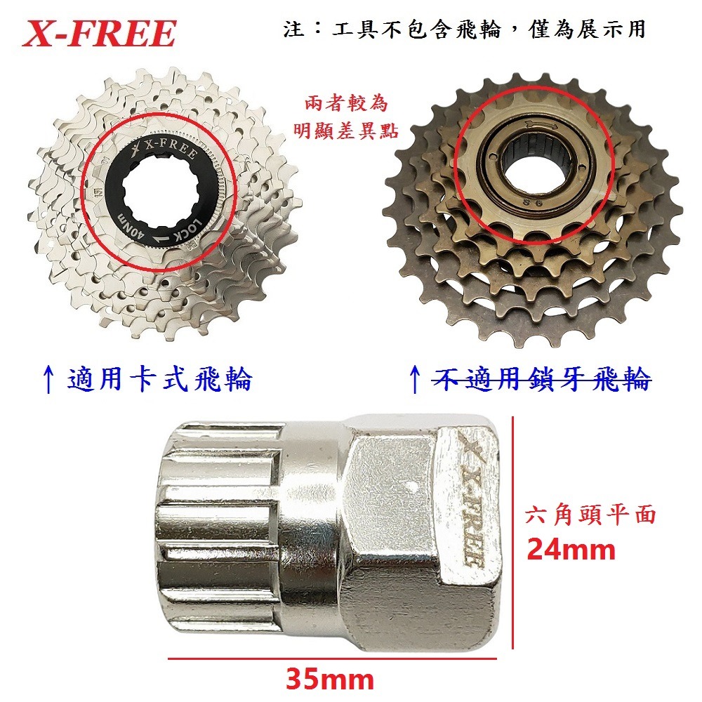 DG 卡式飛輪無中軸套筒 X-FREE 卡式飛輪套筒 飛輪套筒拆裝工具 飛輪板手 飛輪鎖環 飛輪扳手 卡式飛輪 無中軸-細節圖6