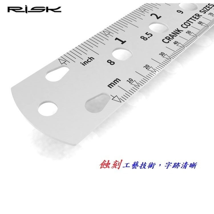 DG 幅條測量尺 RISK彎頭輻條、直頭輻條測量工具 鋼珠直徑測量工具 鋼絲量規 幅條量尺 螺牙外徑測量尺 螺絲測量尺-細節圖10
