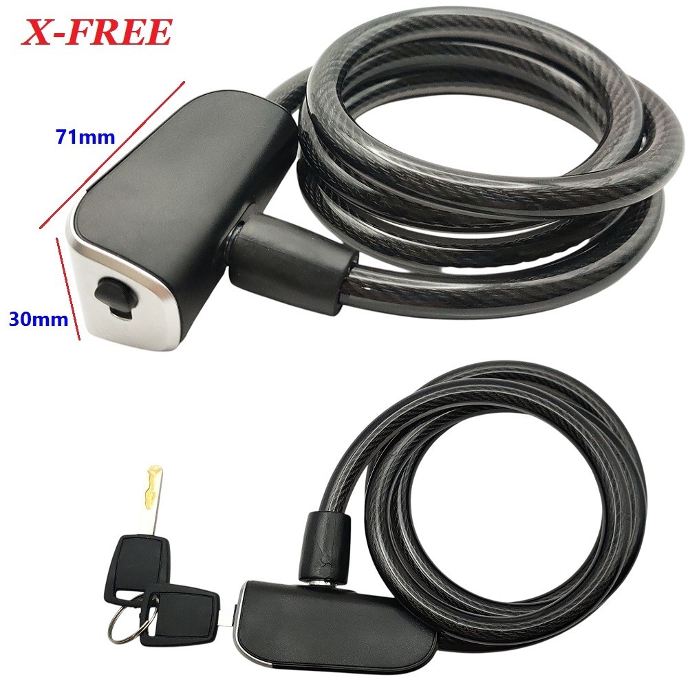 DG 自行車鋼纜鑰匙鎖 X-FREE腳踏車鎖 自行車大鎖 單車鎖 鋼纜車鎖 電動車防盜鎖 鋼絲鎖 自行車鎖 鋼纜鎖-細節圖8