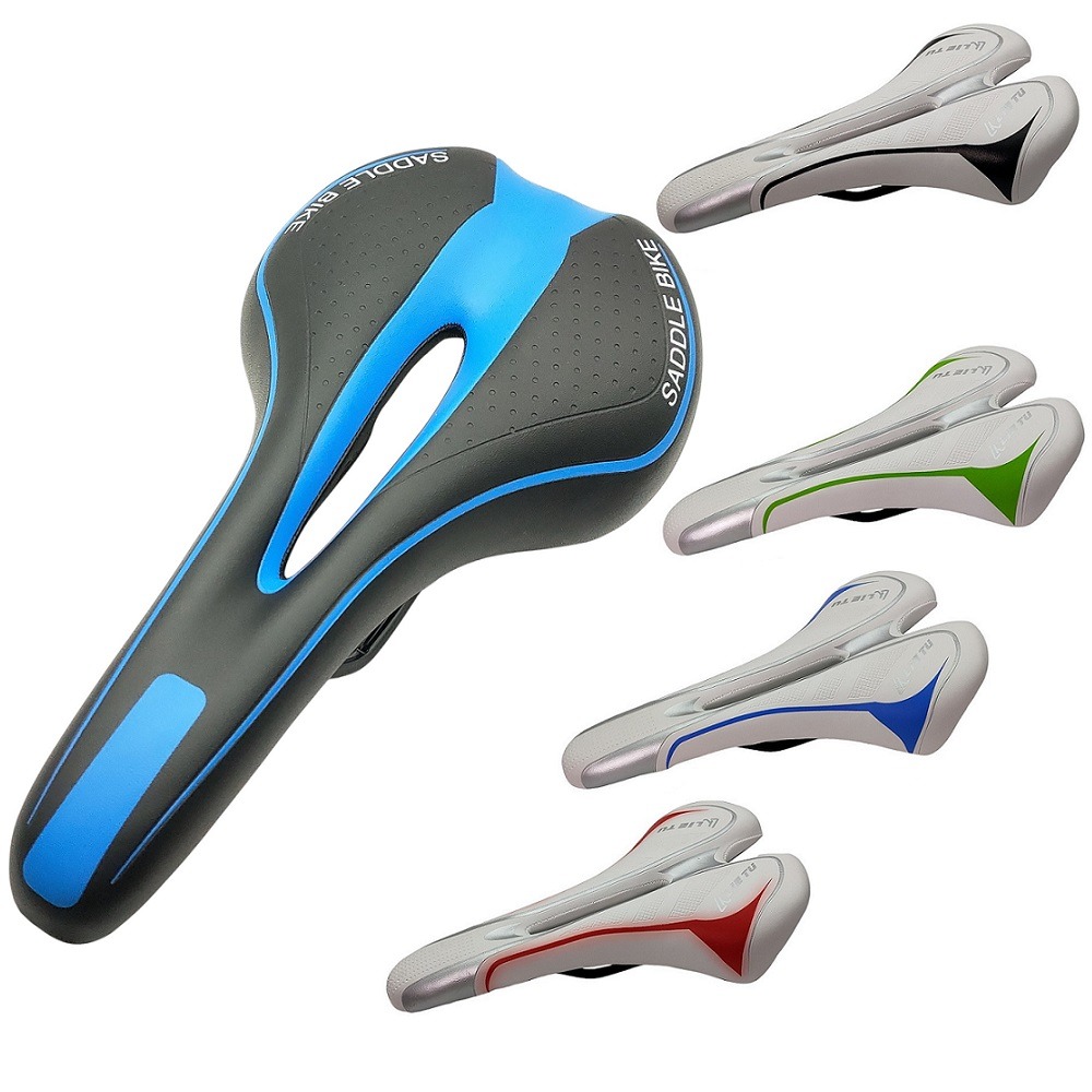 DG 自行車黑藍座墊 中空舒適座墊 腳踏車舒適坐墊 登山車座墊 Q軟坐墊 公路車坐墊 跑車中空座墊 折疊車座墊 沙發鞍座-細節圖3