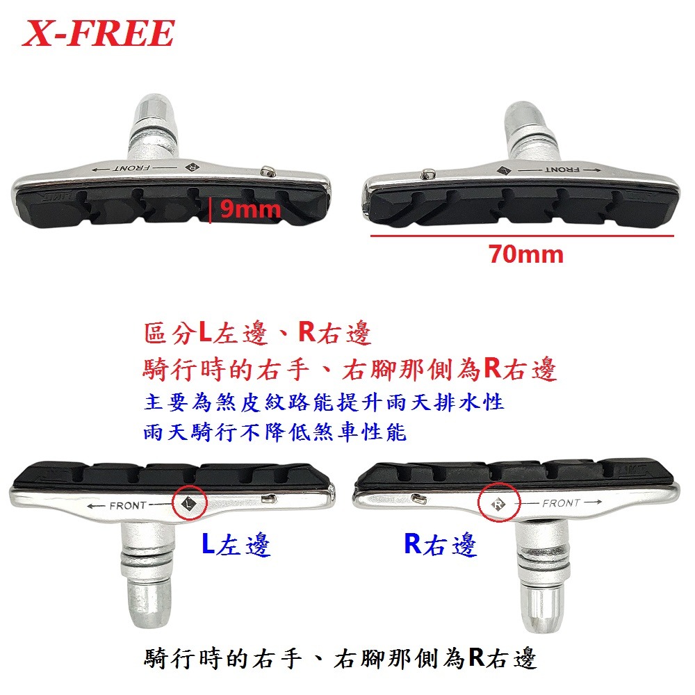 DG 可替換皮插銷款 鋁合金V夾煞車皮 V剎車皮 登山車煞皮 V夾剎車皮 V型夾剎車 V煞皮 V型煞車皮 V型夾器-細節圖7