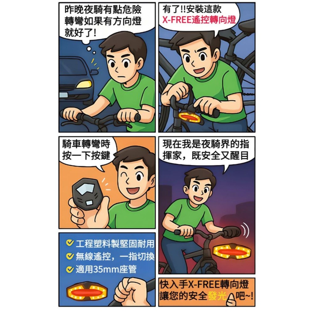 DG 自行車轉向尾燈 腳踏車方向燈 遙控轉向燈 腳踏車燈 自行車燈 警示燈 車尾燈 單車燈 後燈 後車燈 方向燈 轉向燈-細節圖4