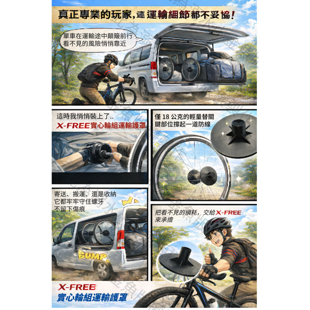DG 實心輪組運輸護罩 自行車實心軸輪組保護罩 實心軸輪組護盤 腳踏車實心軸防撞護蓋 實心軸防護罩-細節圖2